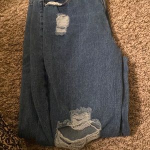 Demin straight leg jeans